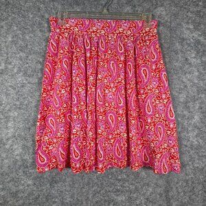 Boden Pull On Jersey Enchanted Paisley Print Skirt Size 8R